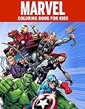 MARVEL coloring book for kids: Super Heroes illustrations for boys and girls (age 3-10) Avangers: Ir by James Bloom