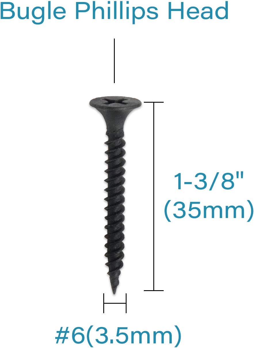 IMScrews 200pcs #4 X 3/8" Stainless Steel Flat Head Phillips Wood Screws – 18-8 (304) Self Tapping