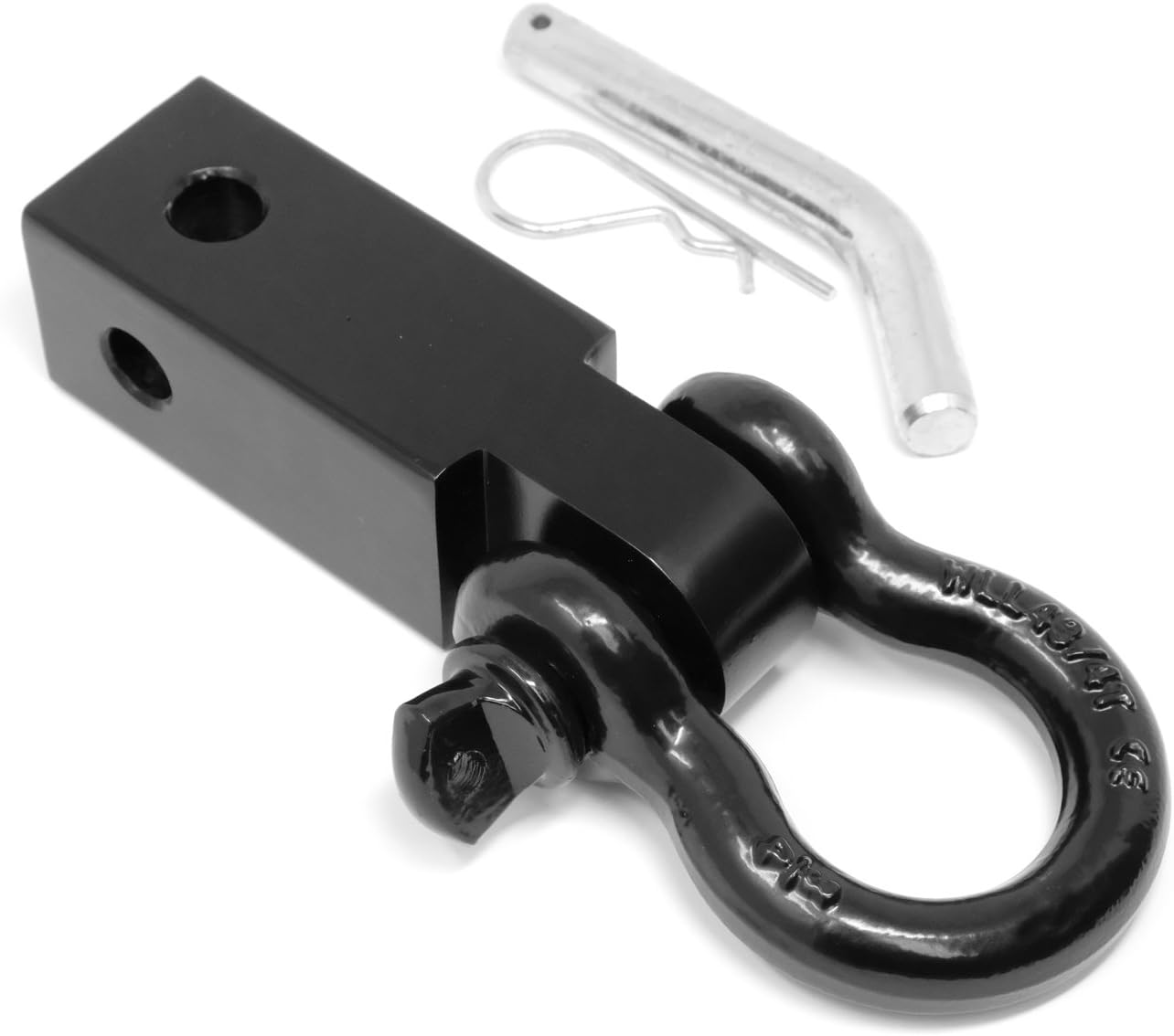 Shackle Hitch Receiver with 3/4inch D Ring for Trucks and