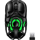 YPBDAN Tri-Mode Wireless Gaming Mouse with RGB, 10000 DPI | 2.4G/USB-C/Bluetooth 5.3 Mouse, 60H Battery, Ultra-Light Ergonomic Rechargeable Design for PC Mac Laptop