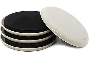 YOBLINK Furniture Sliders Carpet,3.5 Inch Furniture Sliders,Furniture Sliders for Carpet,Sliders for Moving Furniture,Moving Men Furniture Sliders 3.5IN 4 Pcs (Circular,3.5 in)