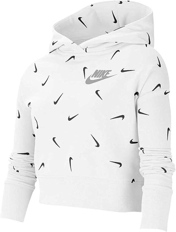 nike girls cropped hoodie