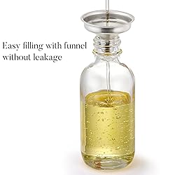 AOZITA Set of 4, 2 oz Golden Cap Clear Dropper
