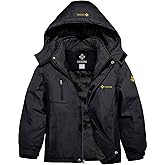 GEMYSE Boy's Waterproof Ski Snow Jacket Windproof Winter Jacket with Hood