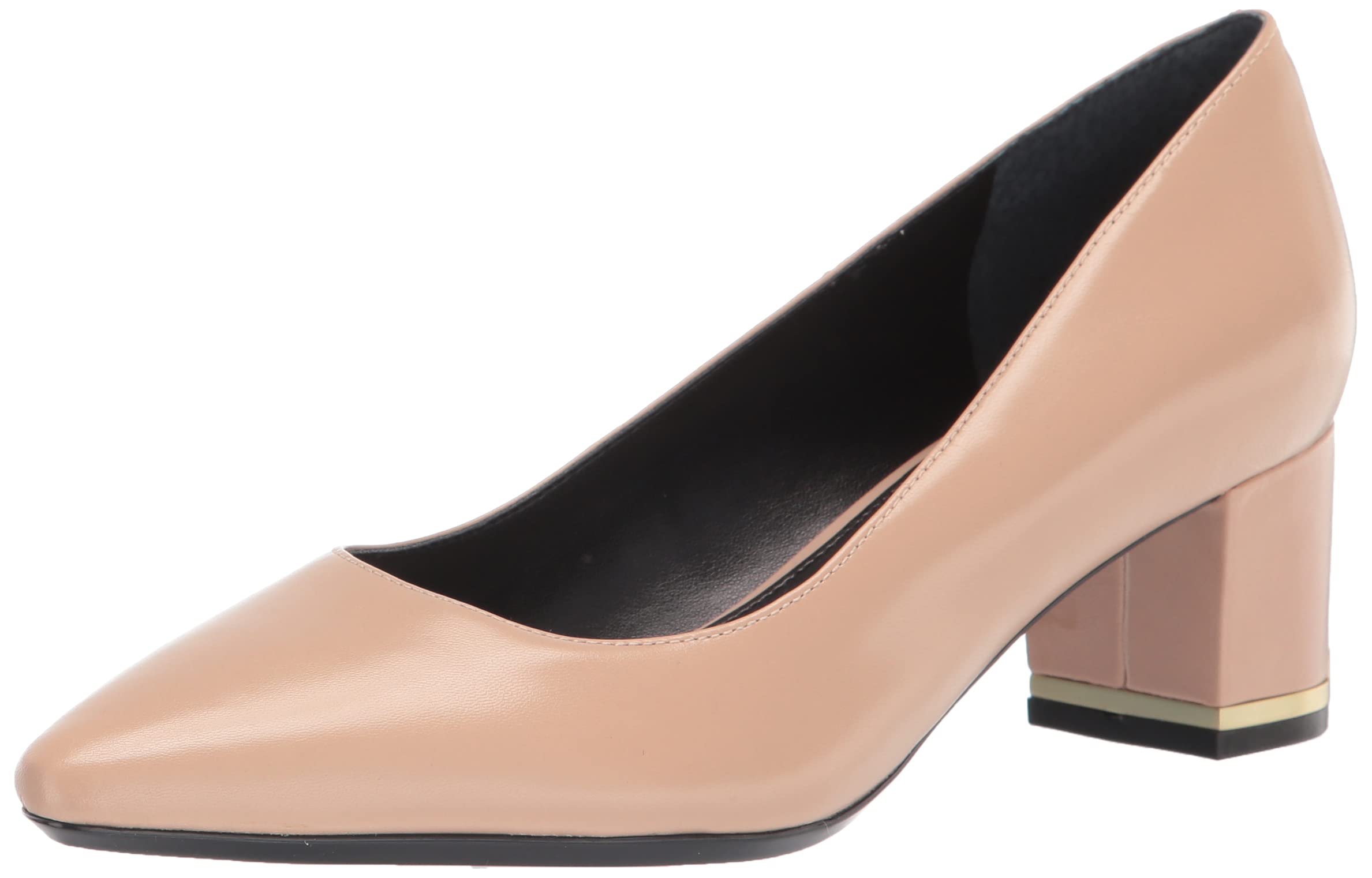 Calvin Klein Women’s Nita Pump, Desert Sand Leather, 8