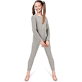 Rocky Thermal Underwear Kids Girls Thermal Underwear Set Long Johns kid Thermals Kid Base Layer kids thermals top bottom set, Melange Grey, X-Large, Standard-185 GSM, THERMALS SET