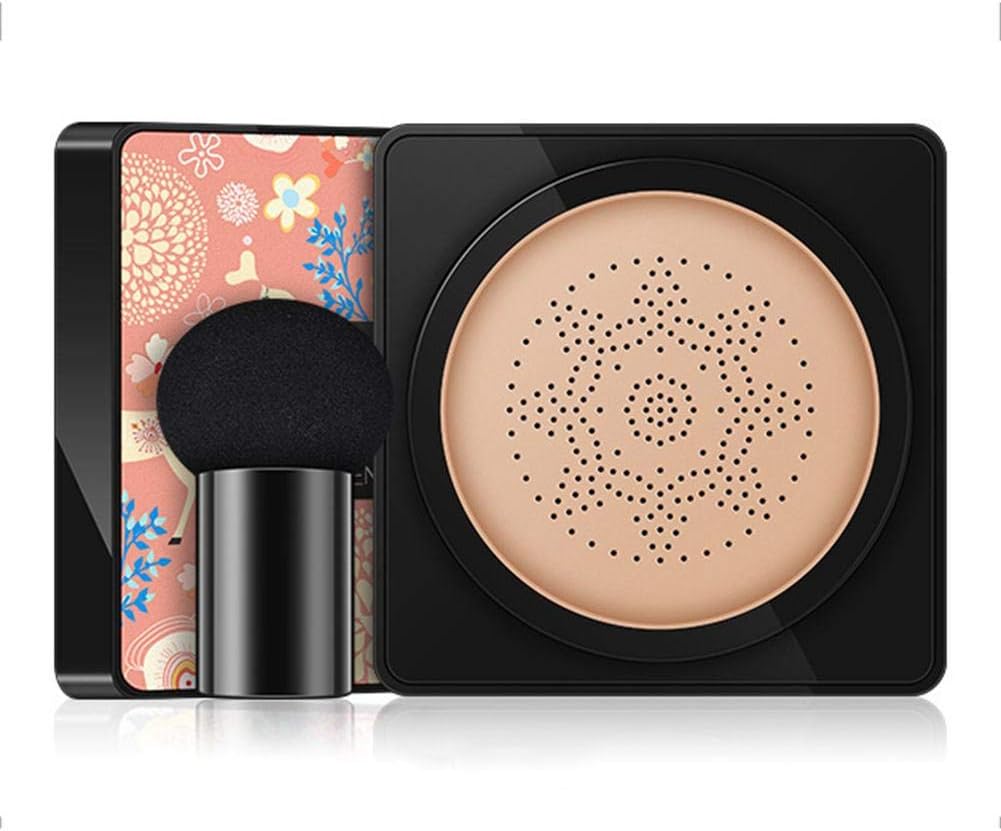 didatecar BB Cream Cushion Foundation Air Cushion Sponge, Makeup Long Lasting Cover Moisturizing Compact Natural Full Face