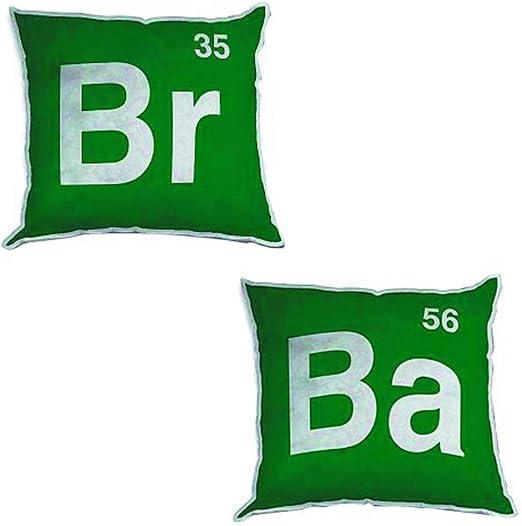 Amazon Com Breaking Bad Logo 12 Inch Plush Pillow Set Of 2 Home