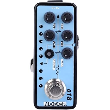 ギター MOOER Micro Preamp 018 Amazon.com: MOOER Micro Preamp 018 Custom 100 Digital Guitar Amp