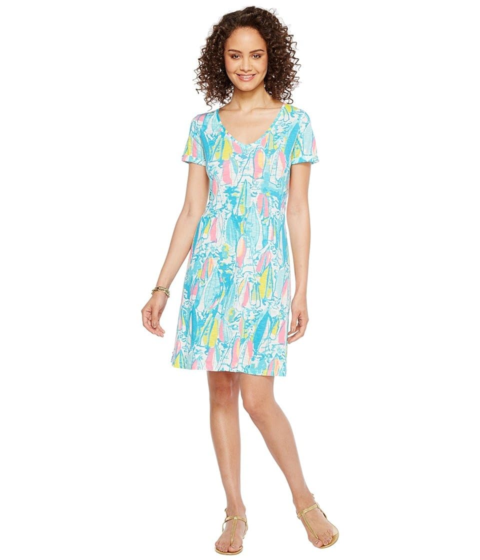 Buy Lilly Pulitzer Women's Jessica Short Sleeve Dress Multi Beach and Bae Reduced Dress at Amazon.in