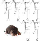 Qualirey 6 Pcs Mole Gopher Traps Pocket Ground Mole Traps | Metal,Animal Reusable Gopher Vole Traps for Outdoor,Lawn ,Garden, Yard ,Farm