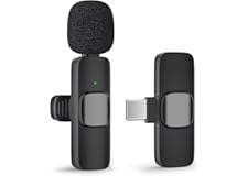 KMAG USB C Wireless Lavalier Microphone for Android Phone Laptop Computer Small Wireless Microphone for Video Recording Vlogg