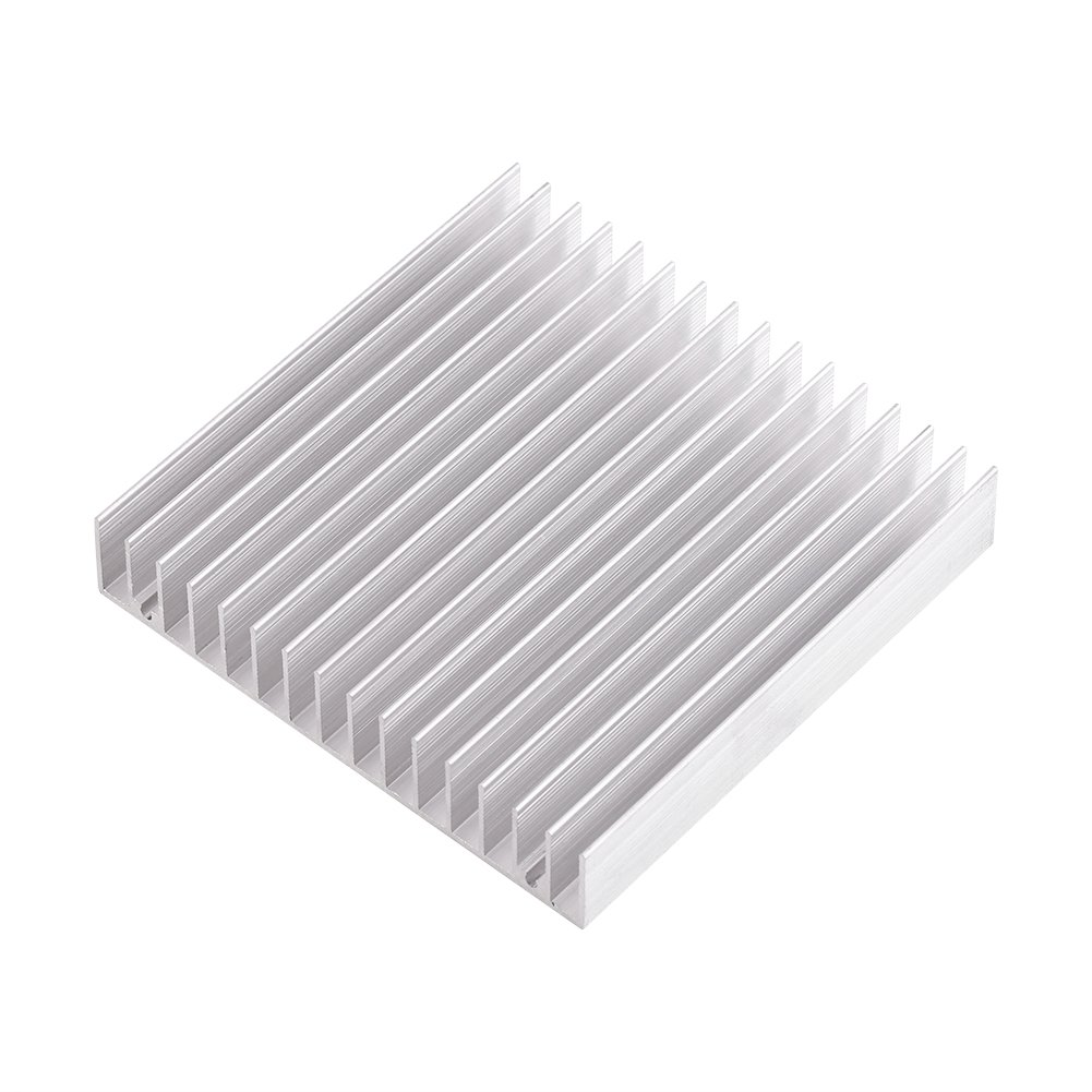 Aluminum Heat Sink 100x100x18mm for High Power Transistors, Thermal Management Cooler Fin Module with High Thermal Conductivity for Electronics Semiconductor Devices Cooling