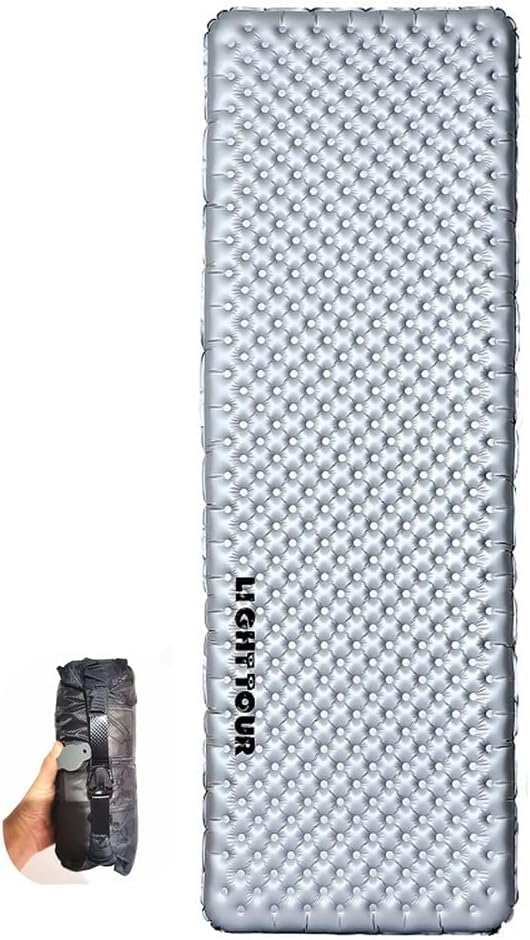 windhike Ultralight Sleeping Pad, Ultra-light Inflating Camping Mat, 415g-620g, R-value 3.5/5.8, 7cm Thickened, Space-Saving, Lightweight Camping Equipment (R5.8-Rectangles - Plus)