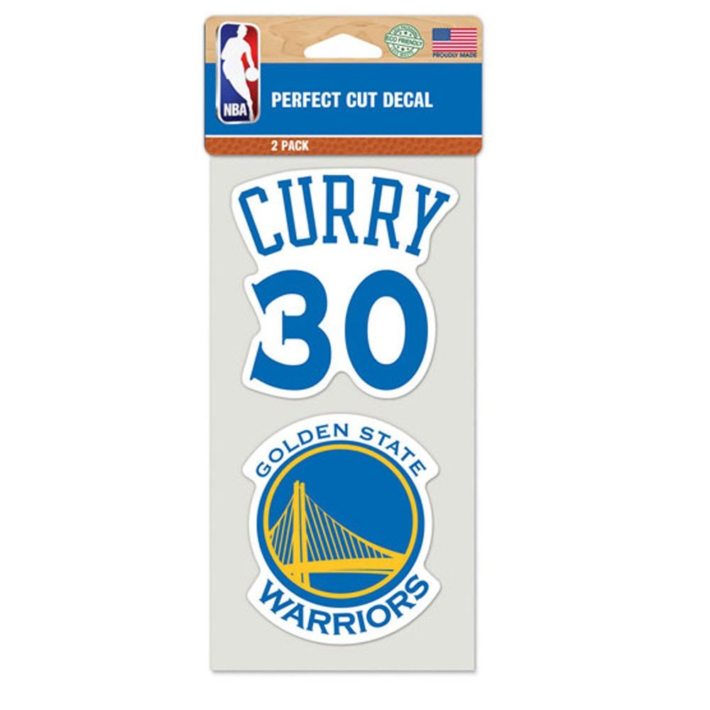 WinCraft NBA Golden State Warriors 89118013 Perfect Cut Decal (Set of 2), 4" x 4"