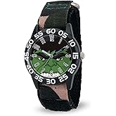 Marvel Kids' Plastic Time Teacher Analog Quartz Nylon Strap Watch
