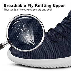Feethit Mens Slip On Running Shoes Breathable