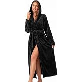 RONGTAI Women's Plush Hooded Robe Bathrobe-Fast Warmth for Home | Ultra-soft plush fabric delivers cozy comfort & quick warmth,for relaxing mornings,peaceful evenings & everyday home moments