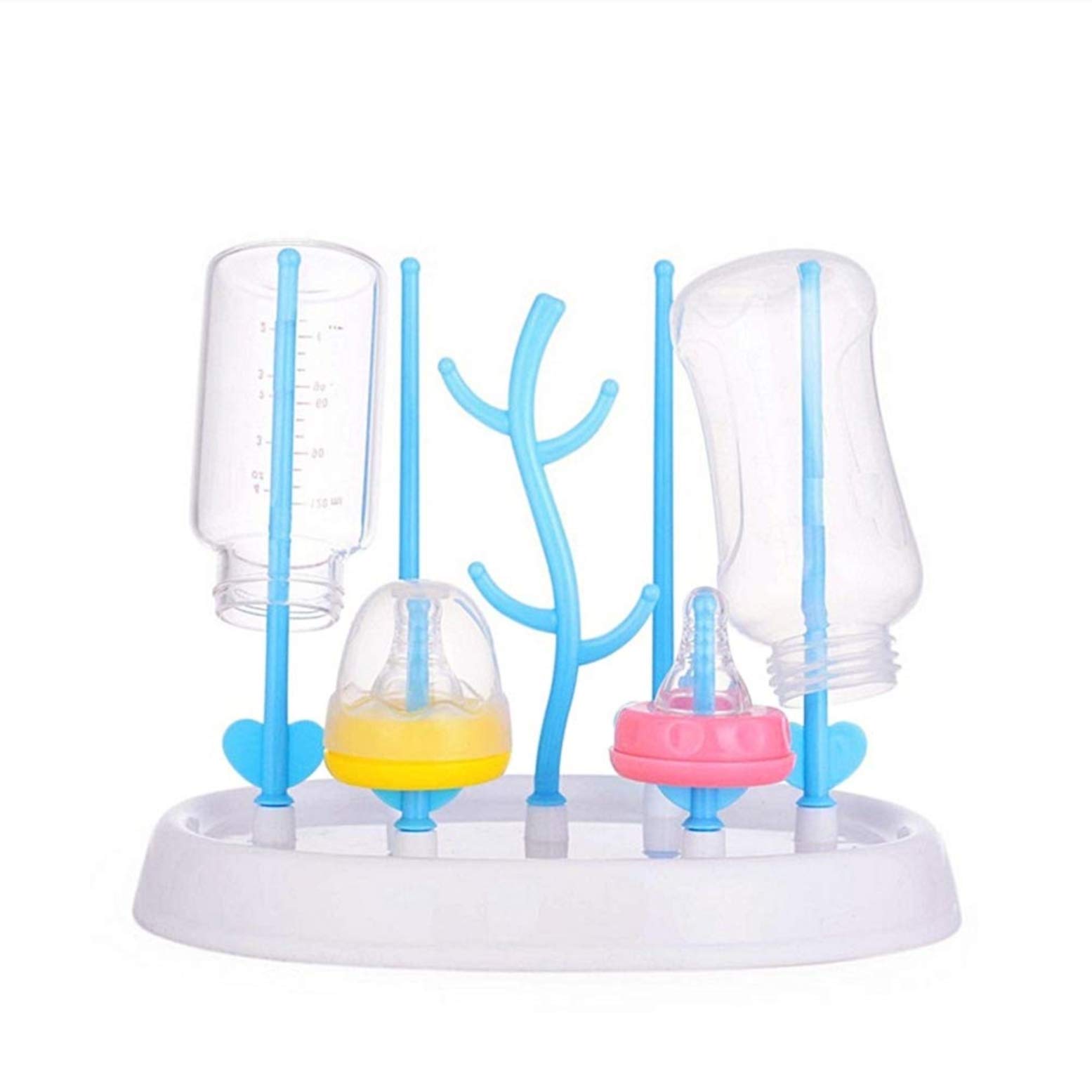 KIRALOVE Baby bottle drainer - basket for teats and bottles - light blue - original gift idea - excellent quality bugs bunny
