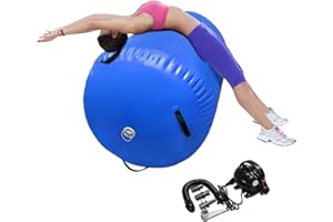 86 York Air Barrel Gymnastics Roller Inflatable Tumbling Mat, Back Handspring Training Air Mat Tumble Track Gymnastics Equipment For Home Use, Gym Training, Yoga Balance Exercise, Cheerleading with Electric Pump
