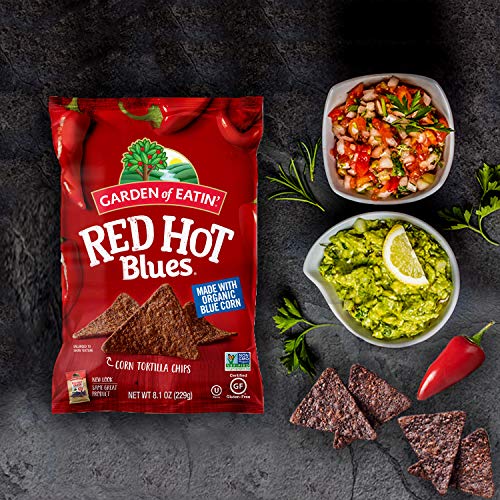 Garden of Eatin' Red Hot Blues Corn Tortilla Chips, 8.1 oz. (Pack of 12) (Packaging May Vary) - Thumbnail 6