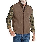Ryannology Mens Sweater Vest Zip up Casual Sleeveless Cardigan Knitted Stand Collar Regular Fit Jacket with Pockets