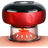 Becommend 5-in-1 Smart Dynamic Cupping Therapy Set with 20-Level Heat & Suction, Cupping Kit for Massage Therapy, Electric Cupping Device with Red Light for Back Pain, Knots, Soreness Relief (Red)