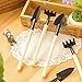 LIVDAT 3 Pcs Mini Garden Hand Tools Transplanting Tools Succulent Tools Miniature Planting Gardening Tool Set for Indoor Miniature Fairy Garden Plant Herb Carethumb 1