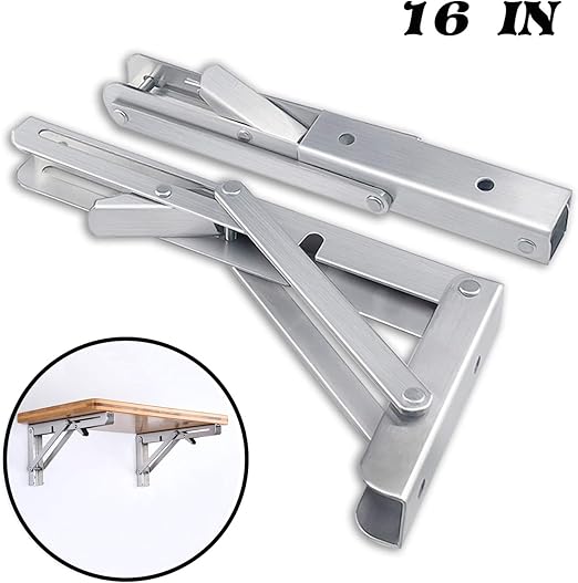 Amazon Com Folding Shelf Brackets Heavy Duty Stainless Steel