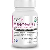 Organixx Menopause Balance + Glow, Adaptogens for Women, 30 Caps | Ashwagandha, Reishi Mushroom &amp; Milk Thistle adaptogen blend, supports hormonal balance, mood &amp; energy for women