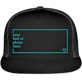 Custom Hats for Men | Personalized Trucker Cap | Create A Hat with Logo | Customizable Hats Upload Design | Add Your Own Text Or Image