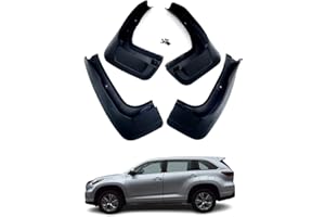 WGGDRAQQ 4pcs Mud Flaps Splash Guards Fits Toyota Highlander 2014-2019 Front Rear Auto Car Accessories