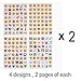 COOLAKE Emoji Face Stickers 8 Sheet Lovely Funny Vinyl Emoticon Kids Sticker Decoration Party Supplies Favors for Pictures Scrapbook Paper from Facebook iPhone