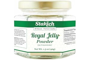 Stakich Royal Jelly Powder - 1.5 Ounce - 3X Concentrate - Freeze Dried, Pure, Natural