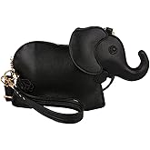 XACKWUERO Cute PU Leather Shoulder Bag Fashion Elephant Purse Novelty Animal Shaped Purse Elephant Gifts for Women