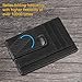 BEARTWO Holder for Airtag Wallet: Genuine Leather Slim Money Clip Wallet for Men With RFID Blocking, Accessory and Case for Apple Air Tag