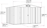 Duramax ECO 10 x 8 Metal Garden Storage Shed Anthracite view 6