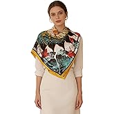 Yesangle 43" Large Square Scarf Fashion Scarves Hair Wrapping Scarfs Night Sleeping Headscarf for Women B07