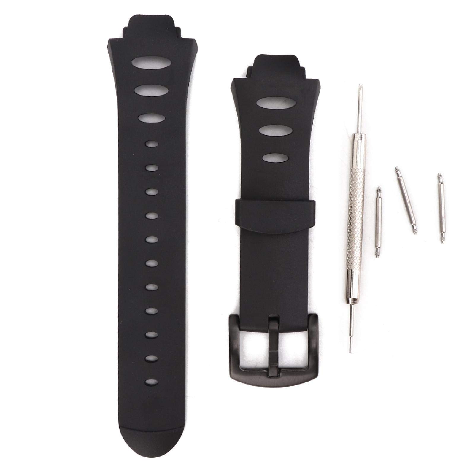 Watchband Watch Strap , Outdoor Sport Waterproof Rubber Adjustable Watchband Watch Strap Accessory , for Suunto Observer Sr Watch , Easy To Connect To Watch Head