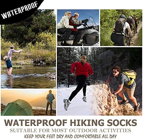 Waterproof breathable socks for men and women, priced at $18.99 as of August 9, 2023.