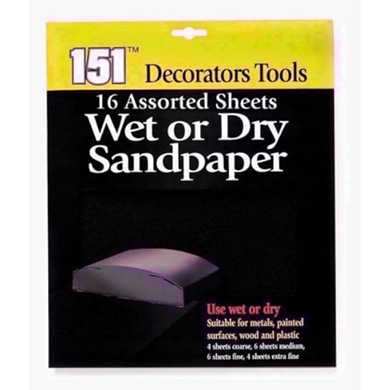 wet and dry sandpaper Amazon.co.uk DIY & Tools