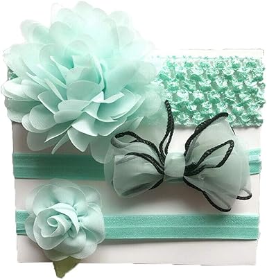 green baby headband