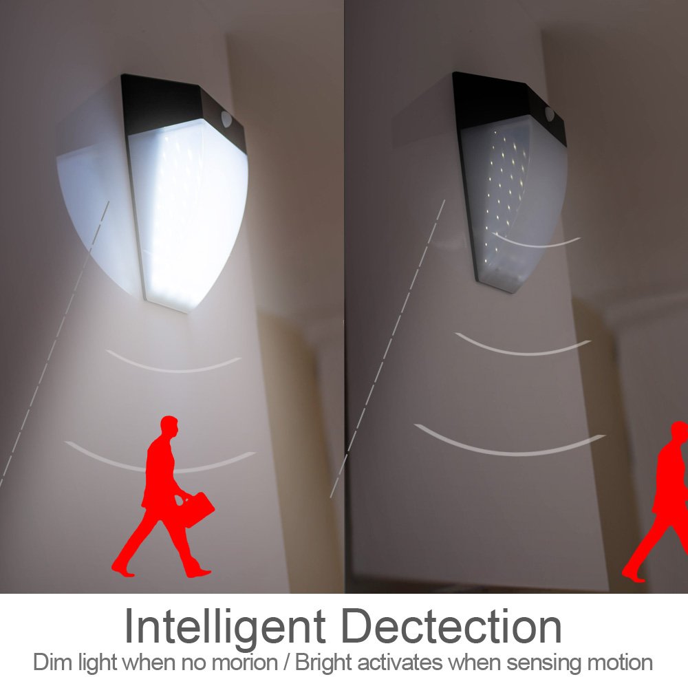 Solarmks Solar Lights Outdoor Waterproof Wireless 36 LED Bright Solar Motion Sensor Light for Garden with Motion Activated Auto On/Off