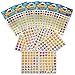 Kicko Emoji Sticker Sheets - Over 3,000 Stickers - 12 Packs Emoticon Sticker Assortment - Party Favors, Game Prizes, Novelty Toys, Wall Decals, Creative Scrapbooks, Arts and Crafts