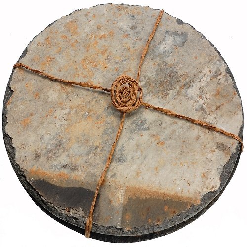 Cornish slate round placemats (set of 2) Handmade