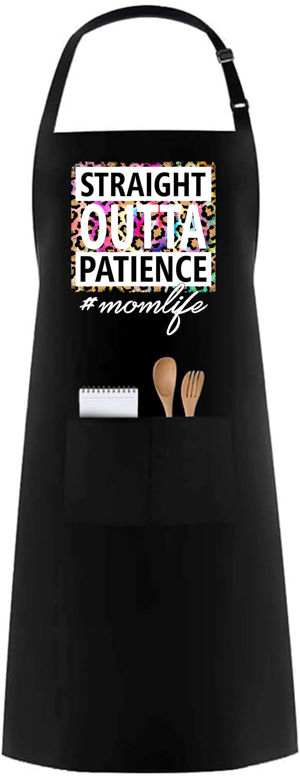 PB TECH Unisex Kitchen Apron Beautiful Text Design, BBQ Grill Apron with Pockets, Best Apron Design for Mom, Mother and Gift For Wife.