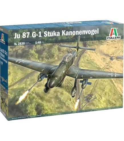 Amazon.com: Hasegawa 1:48 Scale JU87G-2 Stuka Anti-Tank Model Kit