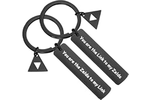 BLEOUK Couple Keychain Set You Are The Link To My Zelda Gamer Couple Gift