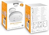 ELRO FS1805 2-Piece Smoke Alarm Set Magnetic Mounting Kit 5-Year Battery view 8