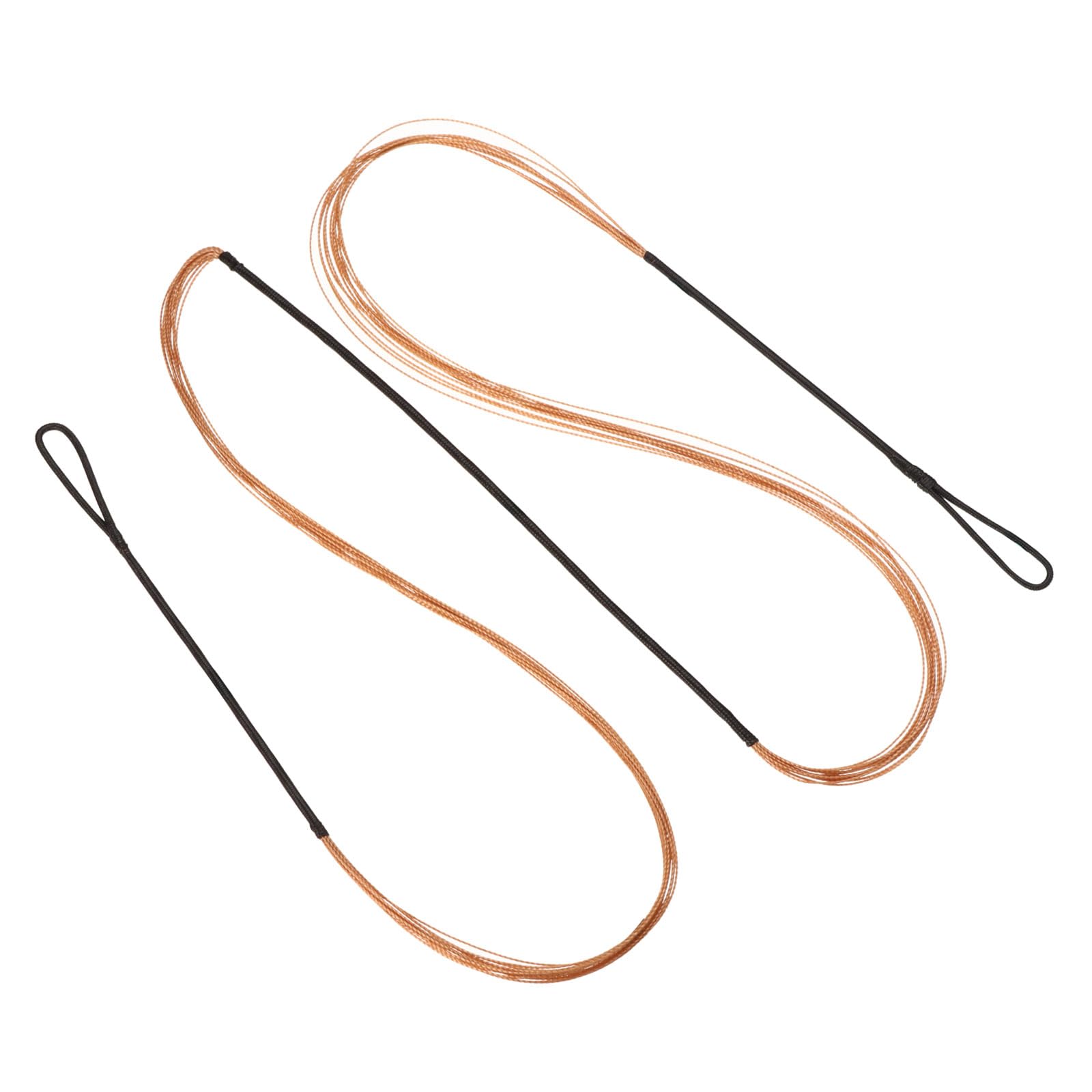 PATIKIL Bow String Replacement,12 Strands Recurve Bowstring for AMO 54" Traditional Recurve Bow, Black Orange